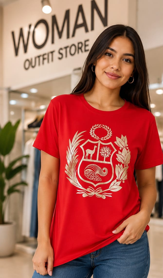 Polo Escudo Perú Dorado Edición Bicentenario