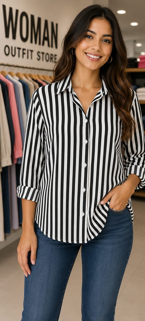 Camisa Casual Rayas Verticales